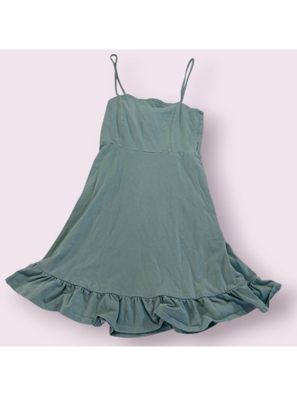 ASOS DESIGN Light Dress Ruffle Hem Mini Dress US 0